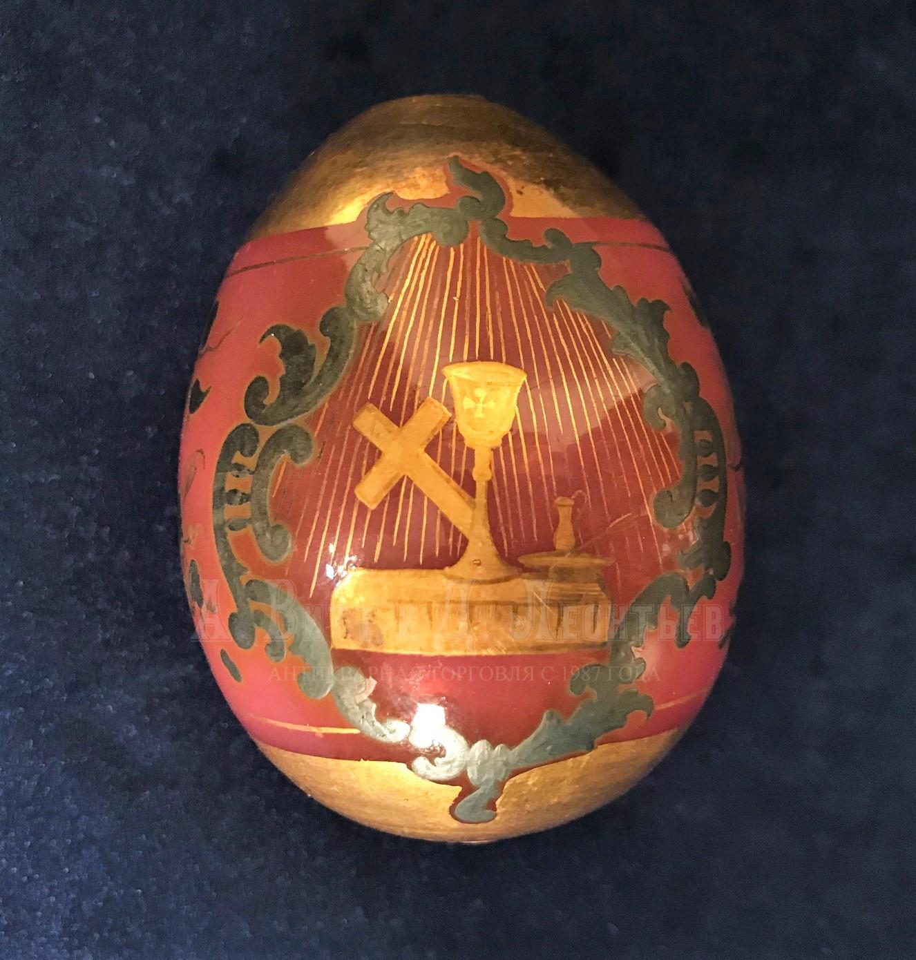 Стеклянное пасхальное яйцо Золотой рубин императорское